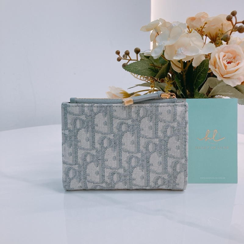 MS0529 CHRISTIAN DIOR 迪奧經典花紋兩摺拉鍊銀包30 MONTAIGNE DAHLIA WALLET OBLIQUE-1
