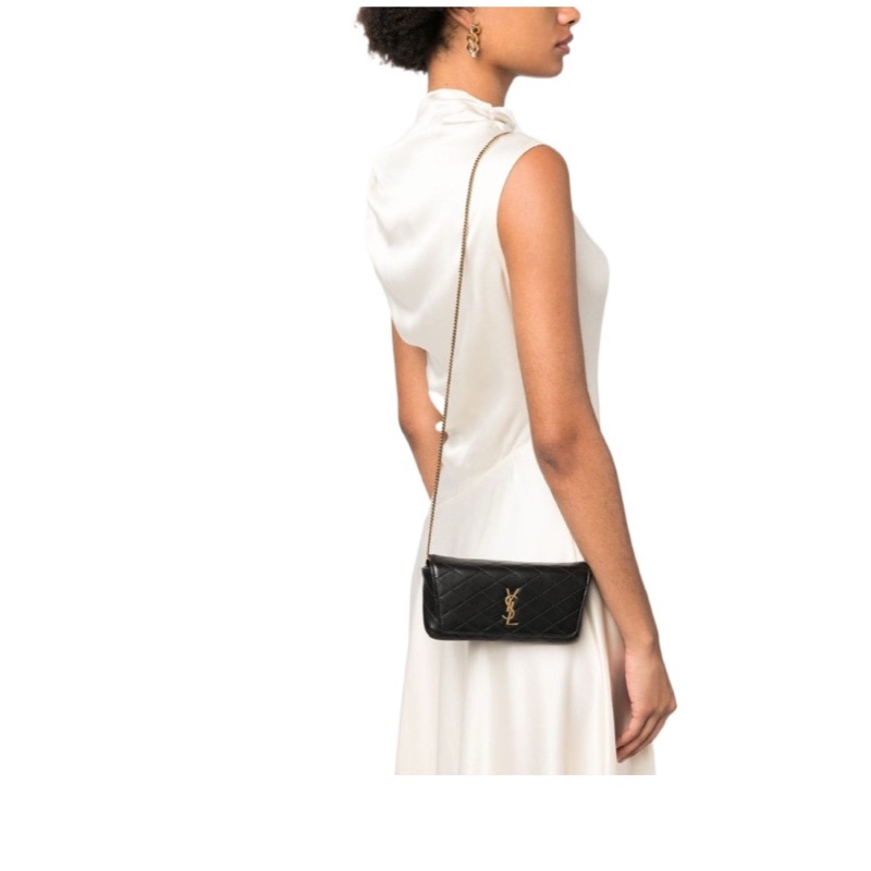 Saint Laurent 女士 Gaby 翻蓋手機殼包均碼碼19cm*4.5cm*10cm-2