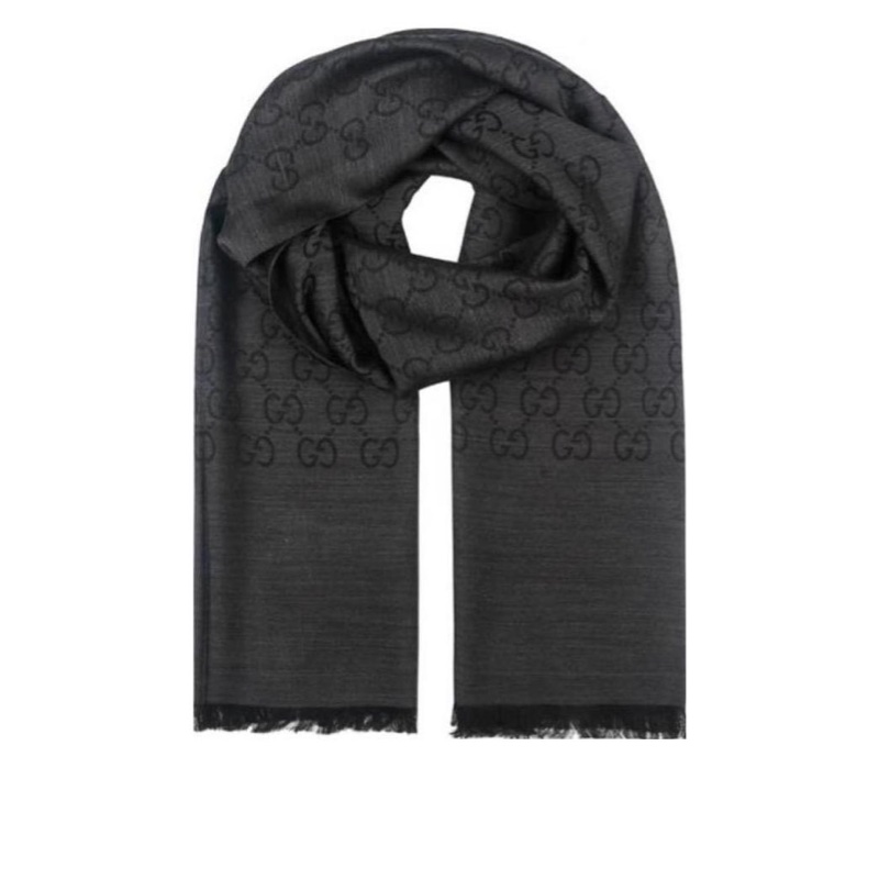 Gucci 男女同款 流蘇圍巾均碼碼180cm*45cm-3