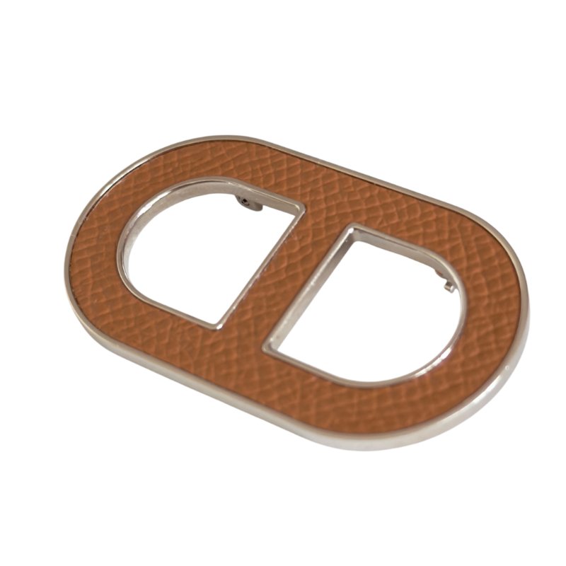 HERMES Chaine d'Ancre 豬鼻子🐽 胸針-3