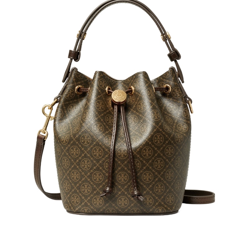 Tory Burch 女士 T Monogram 迷你水桶包均碼碼14cm*9.2cm*18cm-1