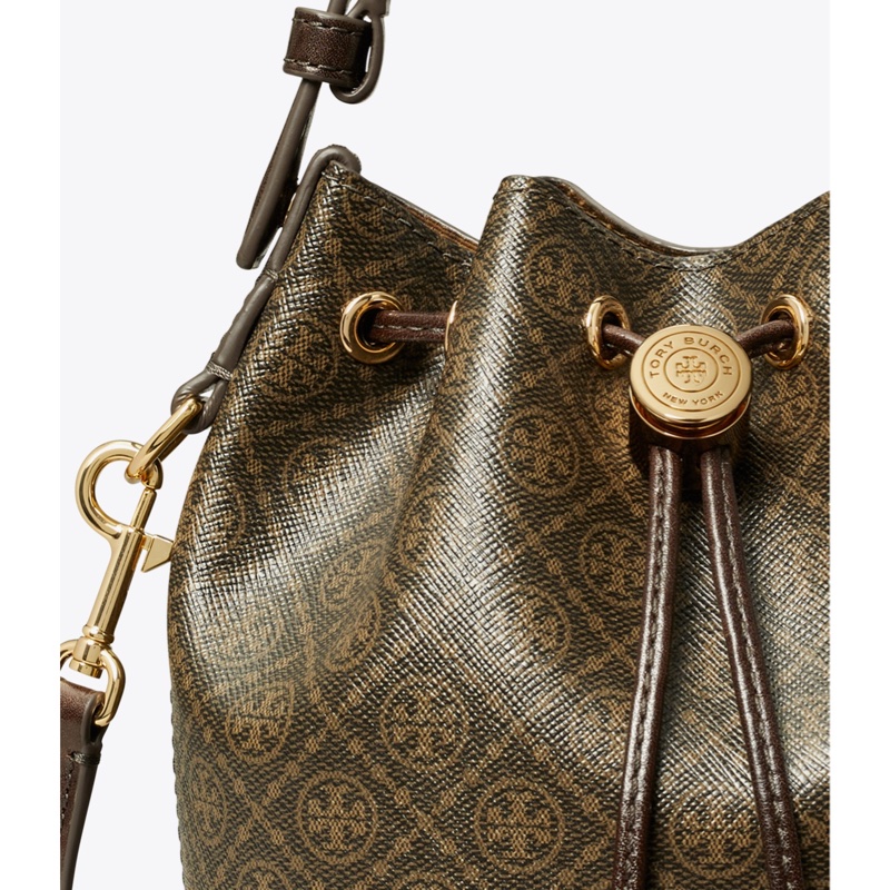 Tory Burch 女士 T Monogram 迷你水桶包均碼碼14cm*9.2cm*18cm-2