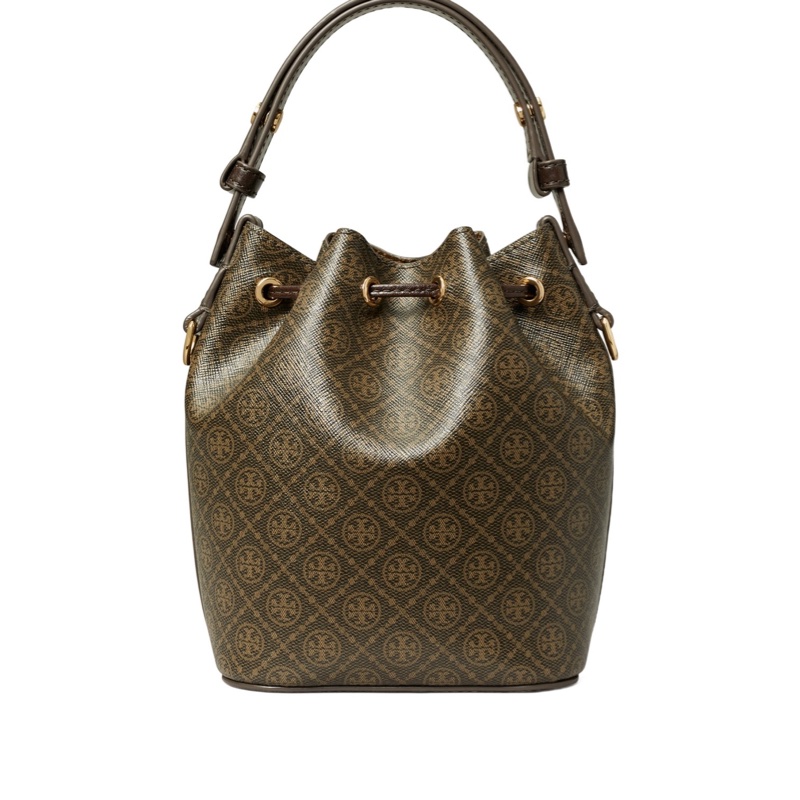 Tory Burch 女士 T Monogram 迷你水桶包均碼碼14cm*9.2cm*18cm-4