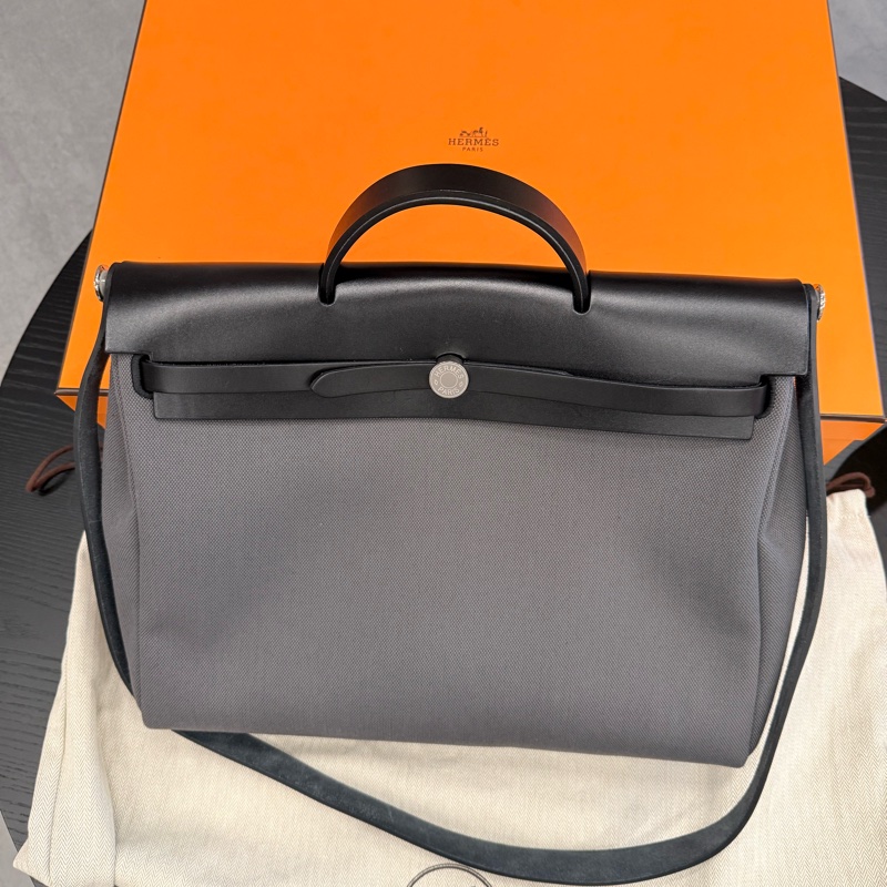 「近全新」2025入,愛馬仕herbag39石板灰-0