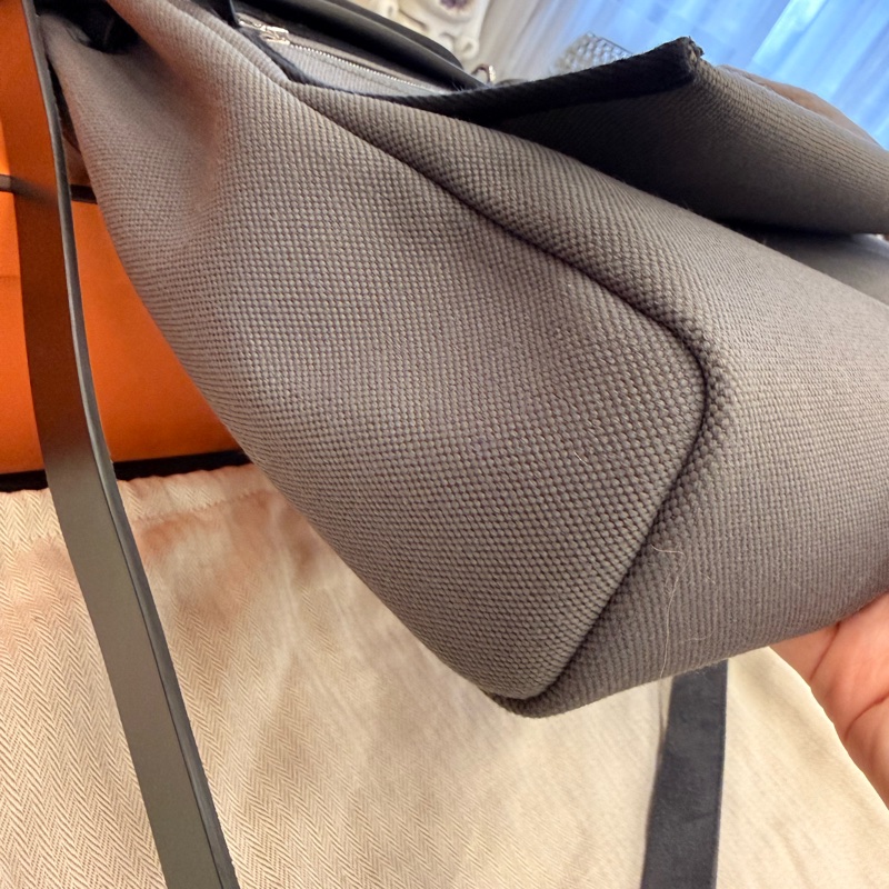 「近全新」2025入,愛馬仕herbag39石板灰-7