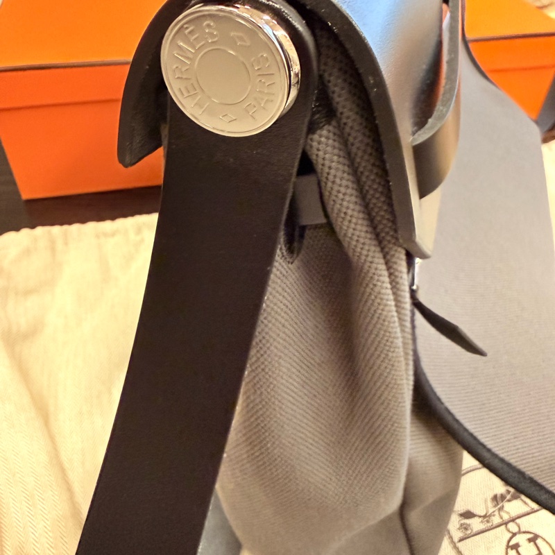 「近全新」2025入,愛馬仕herbag39石板灰-12
