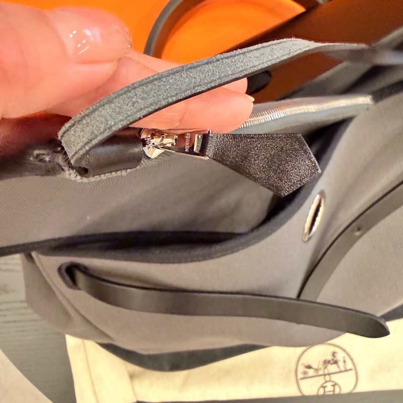 「近全新」2025入,愛馬仕herbag39石板灰-14