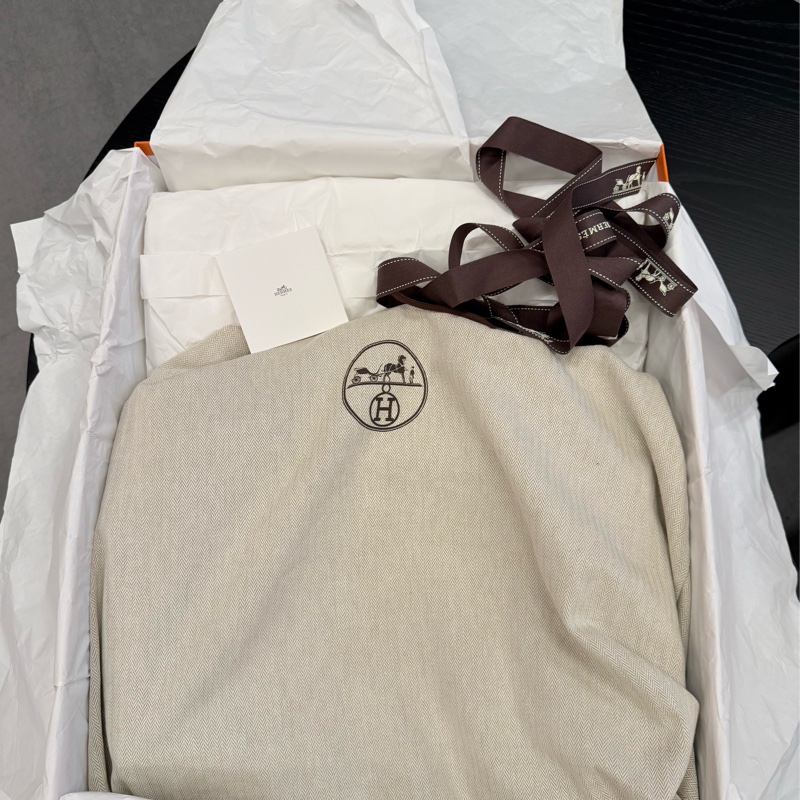 「近全新」2025入,愛馬仕herbag39石板灰-16