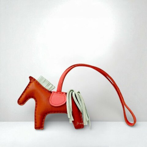 Hermes Rodeo 雙色橘白PM小馬