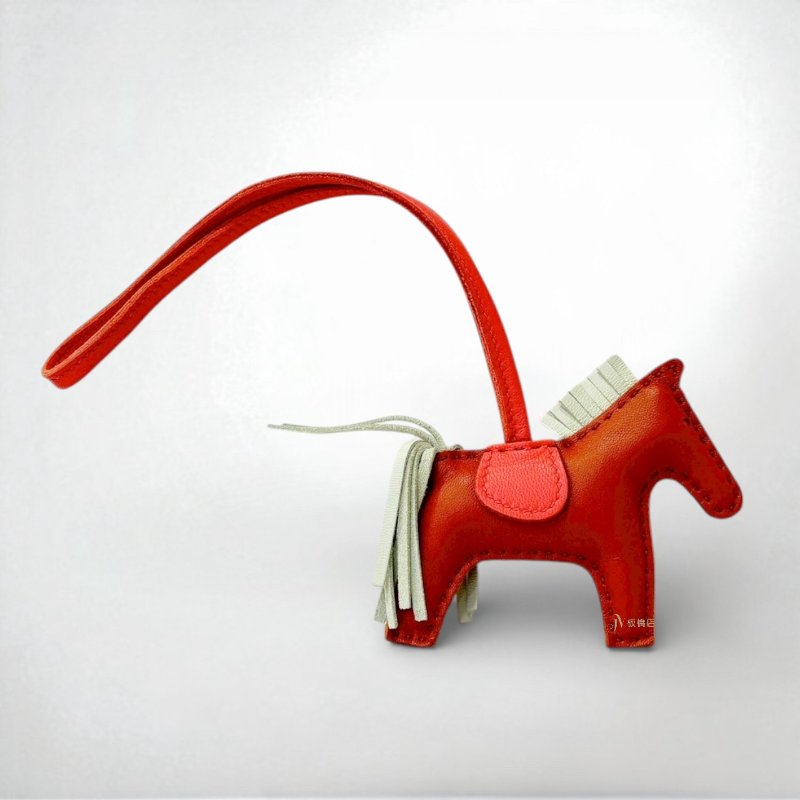 Hermes Rodeo 雙色橘白PM小馬-1