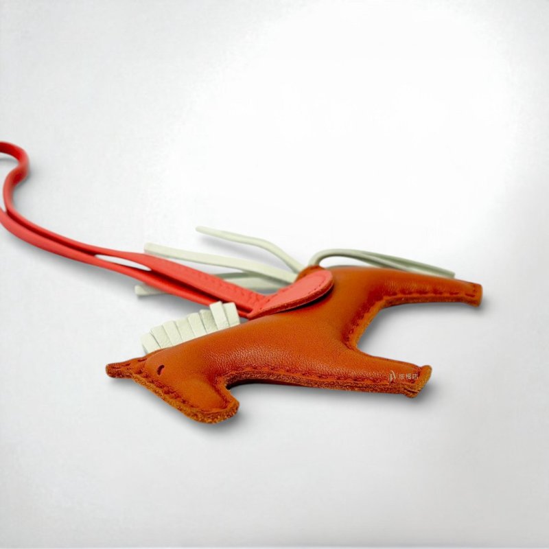 Hermes Rodeo 雙色橘白PM小馬-3