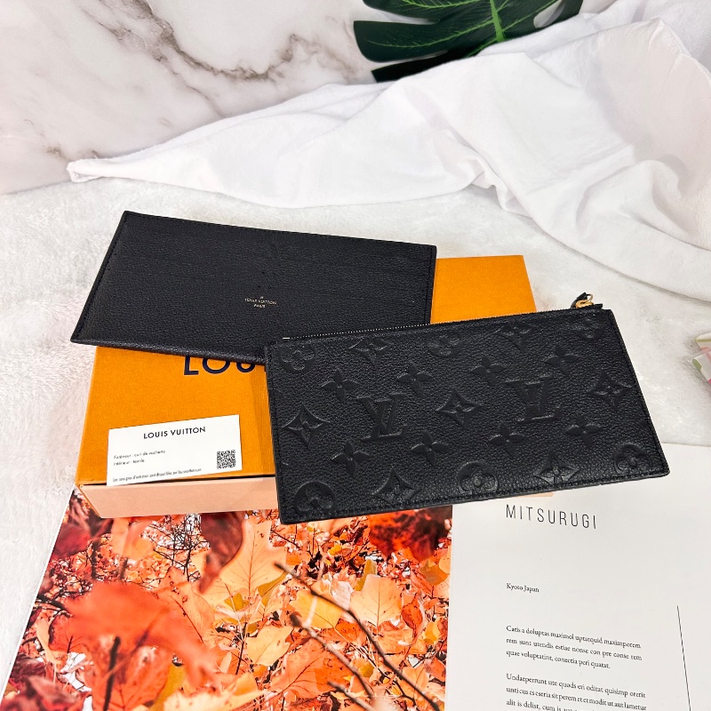 Louis Vuitton LV Felicie Pochette 黑壓紋三合一鏈條包 晶片款-2