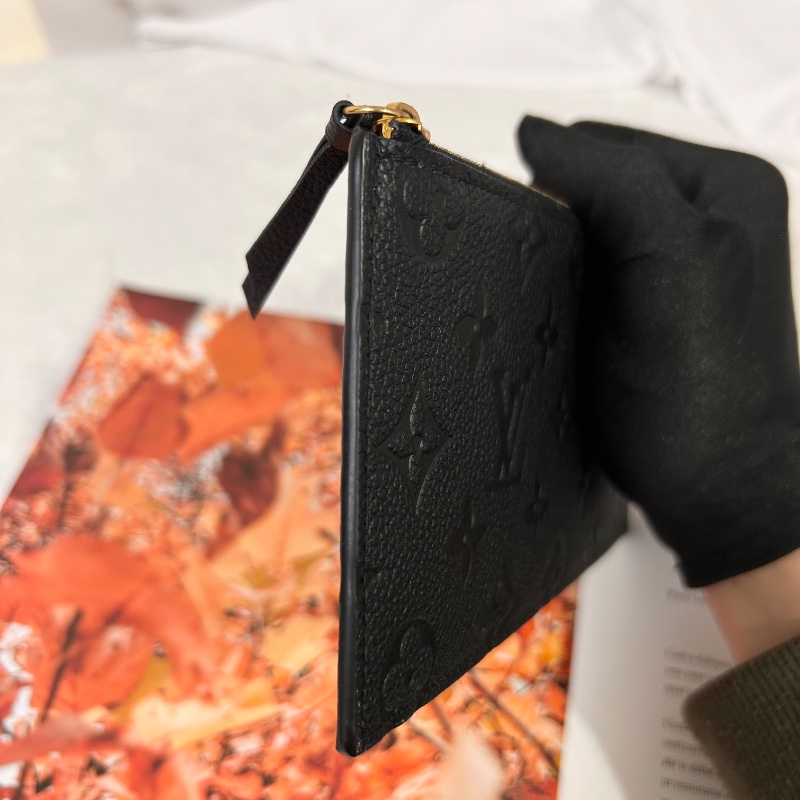 Louis Vuitton LV Felicie Pochette 黑壓紋三合一鏈條包 晶片款-35