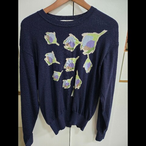 巴黎世家🎉Balenciaga 精典花朵長袖毛衣