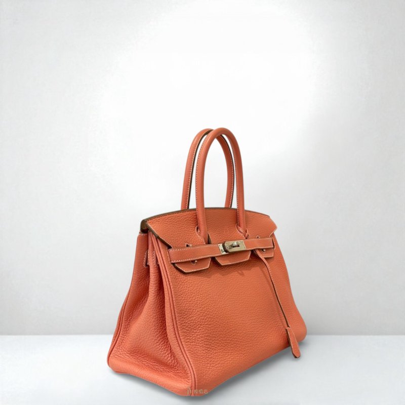 HERMES包包 I5火烈鳥粉色Togo銀釦柏金30cm-2