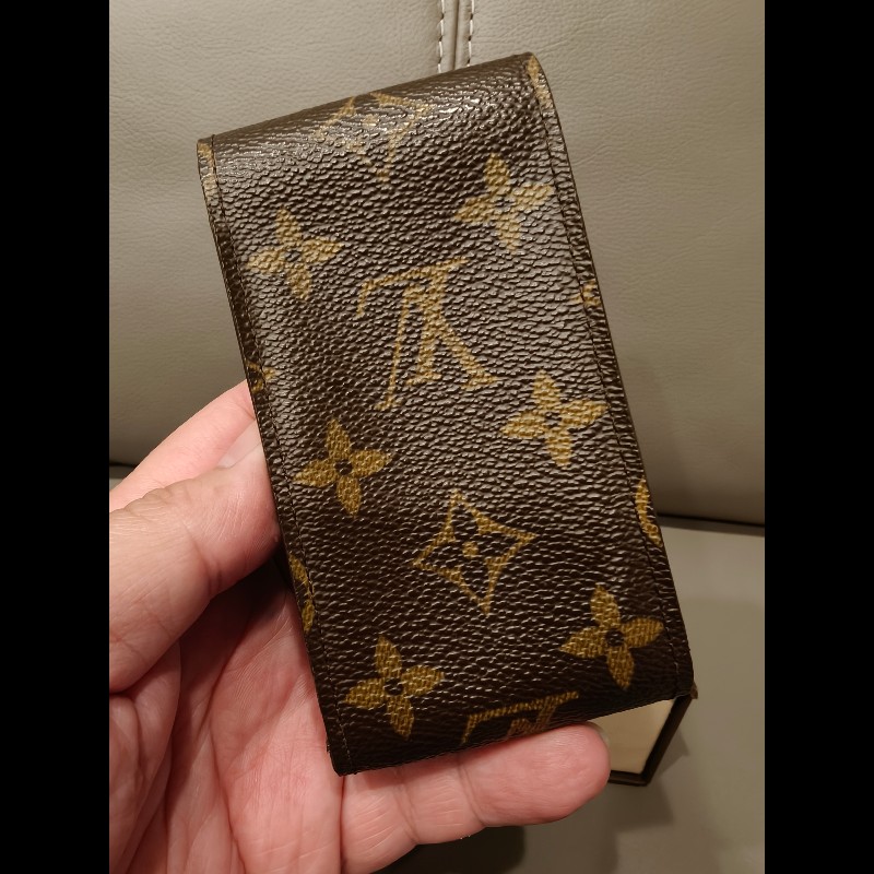 日本帶回中古LV老花煙盒,使用狀況良好,絕版品-4