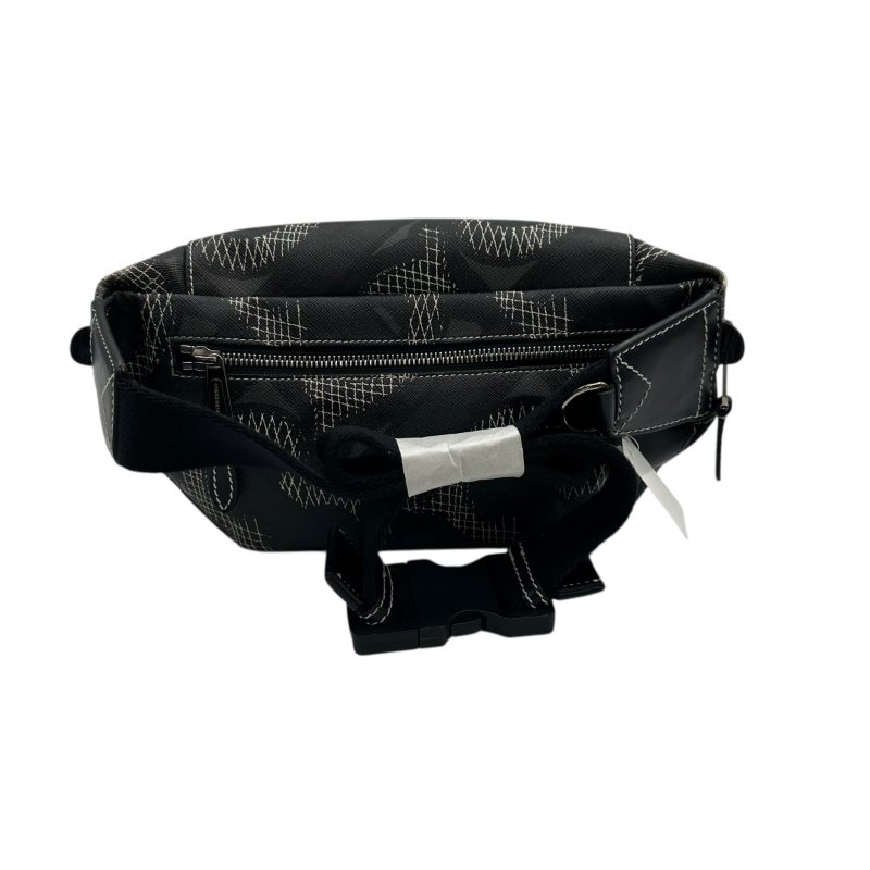 【美收精品】BURBERRY 黑色花紋腰包 C-148【隔月月中將轉賣至日本 上架期限30天】-1