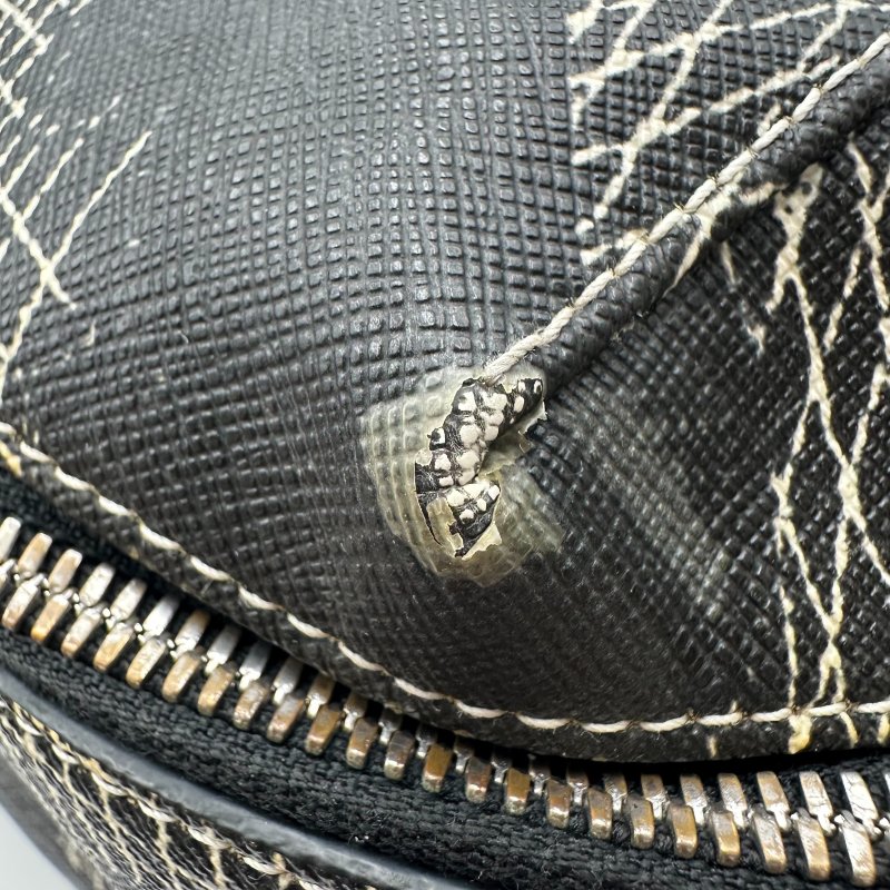 【美收精品】BURBERRY 黑色花紋腰包 C-148【隔月月中將轉賣至日本 上架期限30天】-9