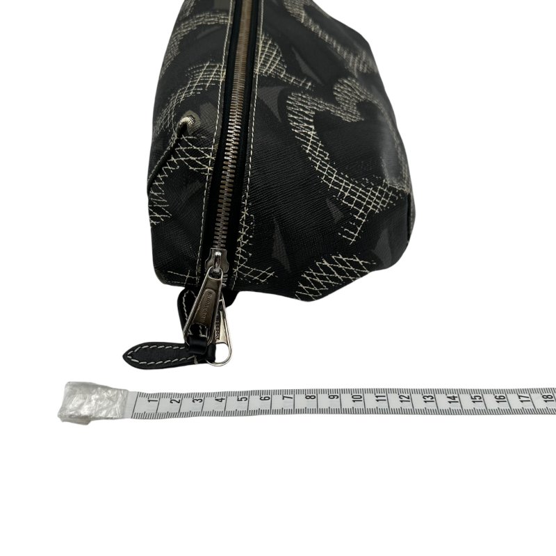 【美收精品】BURBERRY 黑色花紋腰包 C-148【隔月月中將轉賣至日本 上架期限30天】-15