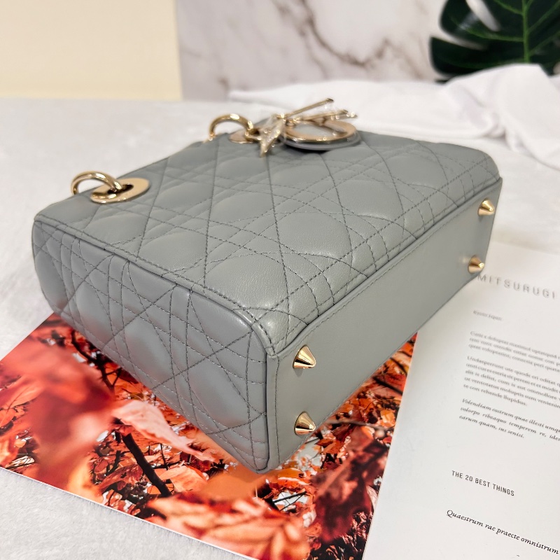 Lady Dior My ABCDior 小型包款 Cannage 籐格紋縫線 2023年-16
