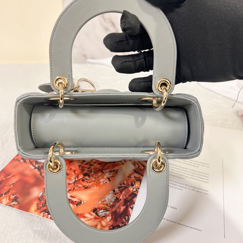 Lady Dior My ABCDior 小型包款 Cannage 籐格紋縫線 2023年-21