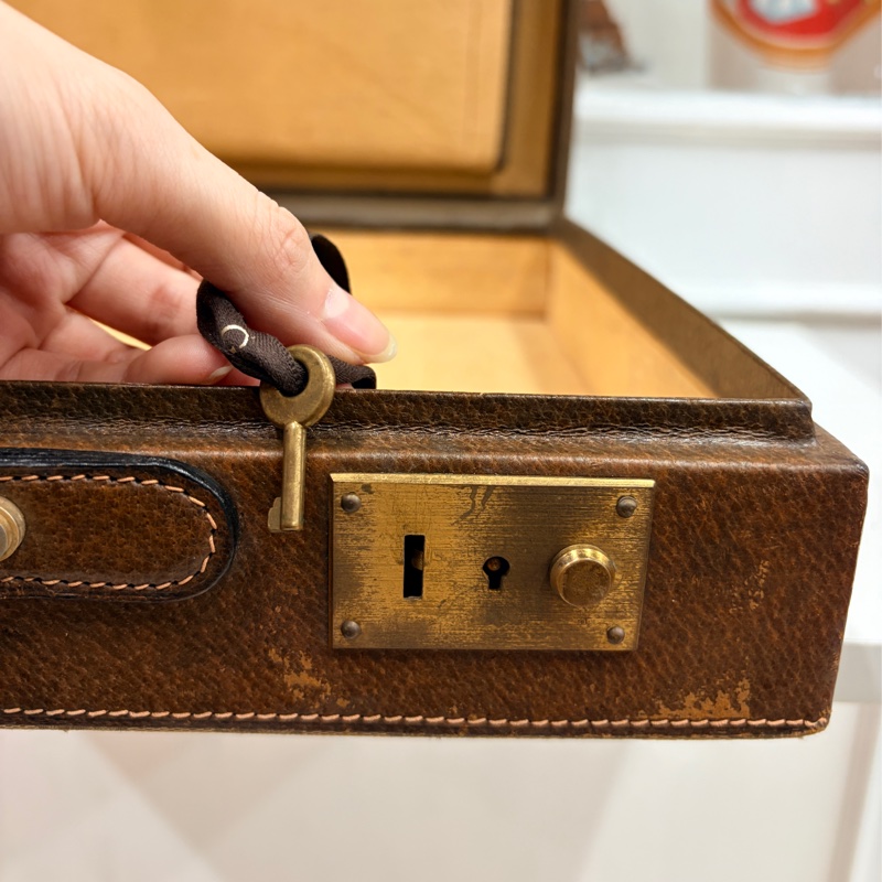 Gucci 手提行李箱 公事包 GG logo 收藏品-8