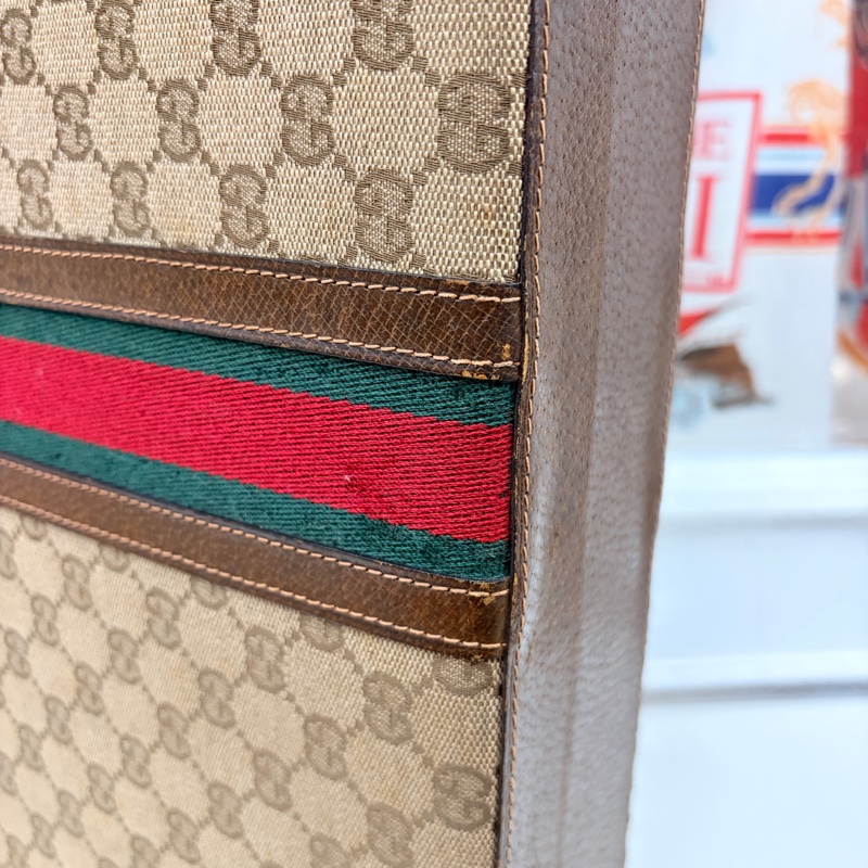 Gucci 手提行李箱 公事包 GG logo 收藏品-14