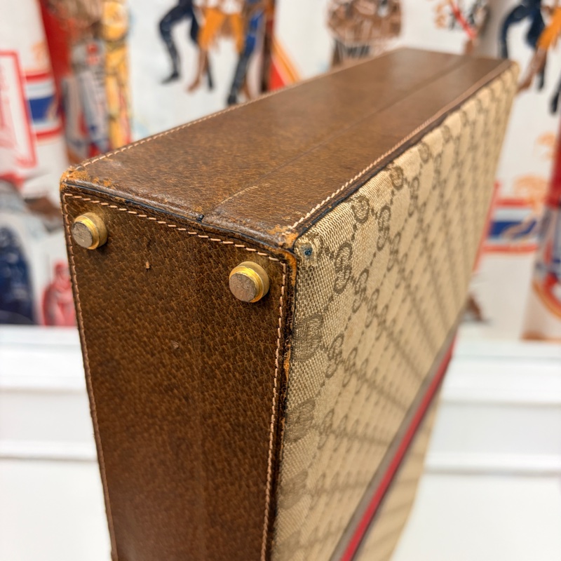 Gucci 手提行李箱 公事包 GG logo 收藏品-15