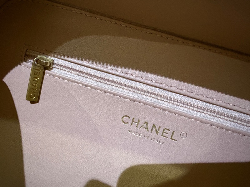 香奈兒 經典超美杏色vanity case 手提化妝包 肩背包雙用-7