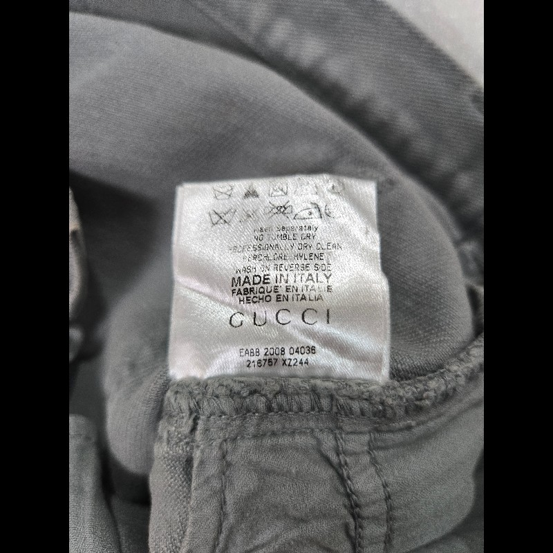 GUCCi精品奢華刷白漸層Skinny牛仔長褲-10