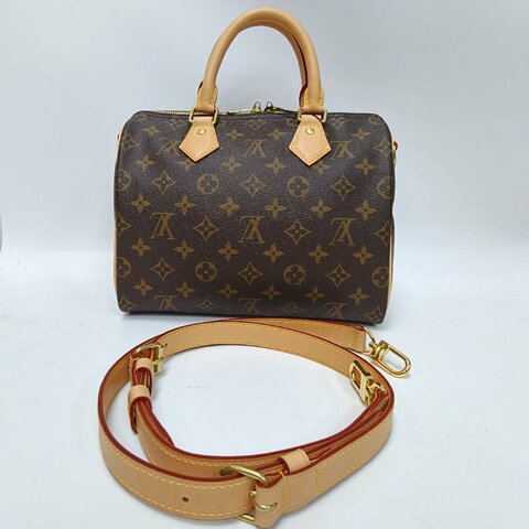 路易威登speedy25老花肩帶款