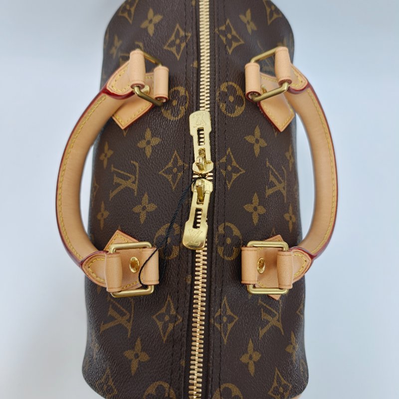 路易威登speedy25老花肩帶款-4