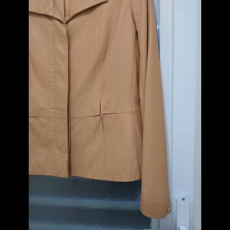 Chanel 駝色羊皮外套-2