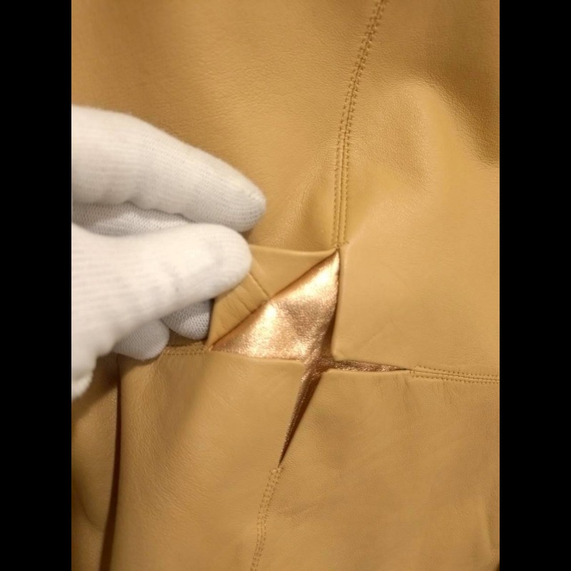 Chanel 駝色羊皮外套-11