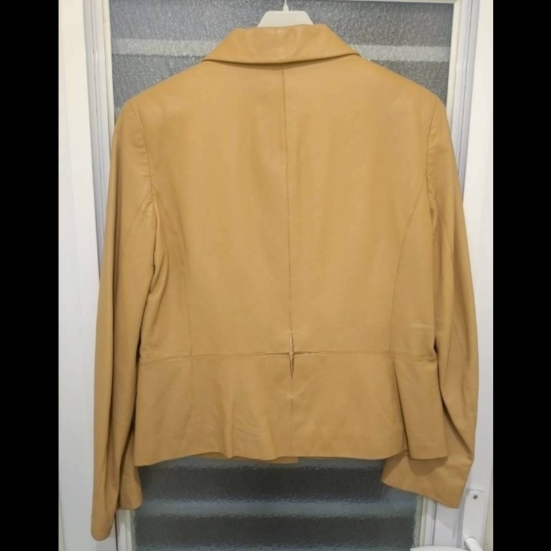 Chanel 駝色羊皮外套-14