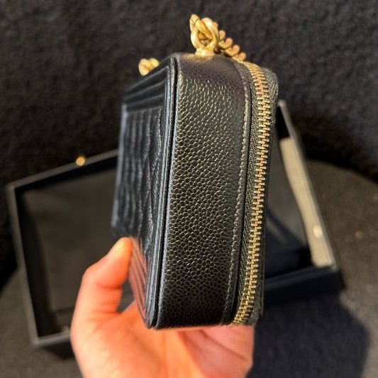 芯片款 香奈兒Leboy WOC黑金-3