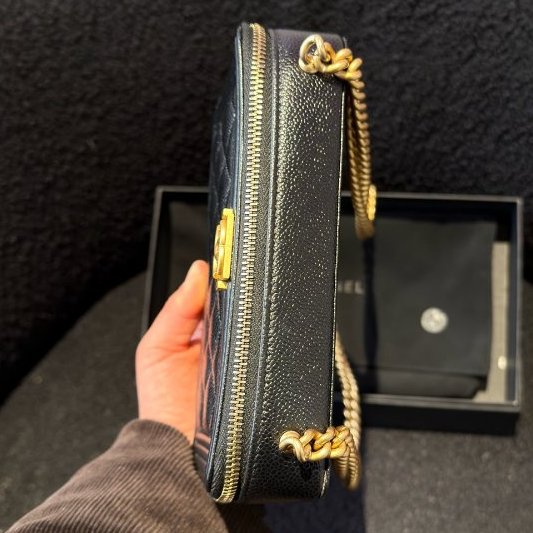 芯片款 香奈兒Leboy WOC黑金-4