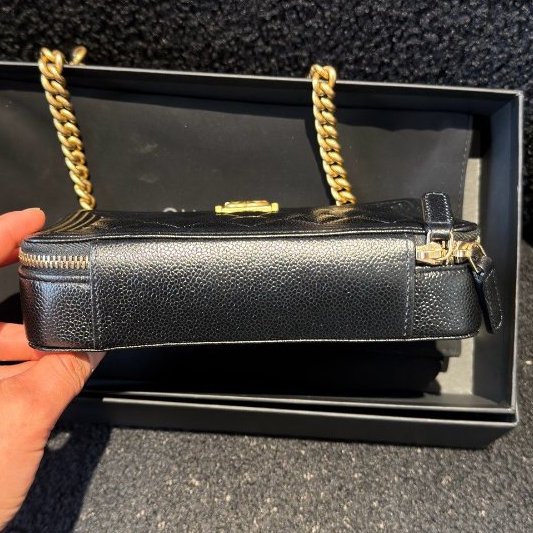 芯片款 香奈兒Leboy WOC黑金-8