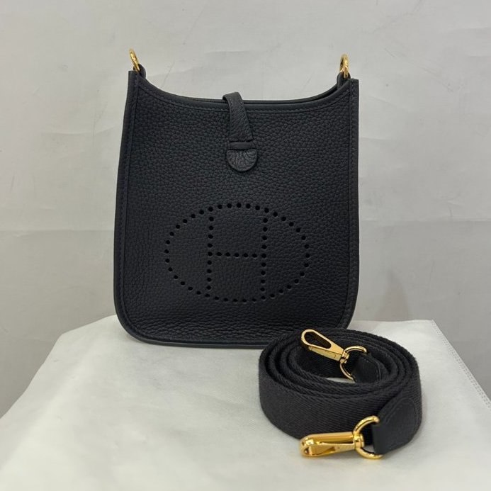 HERMES 3Y深藍Caban Mini Evelyne-0