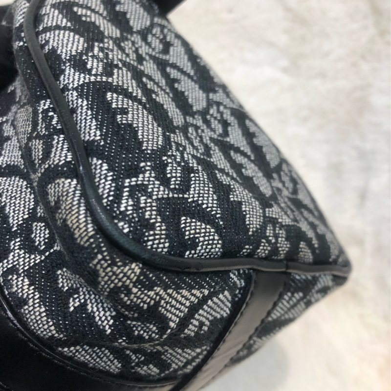 Dior 老花黑色Mini波士頓 XB906-9