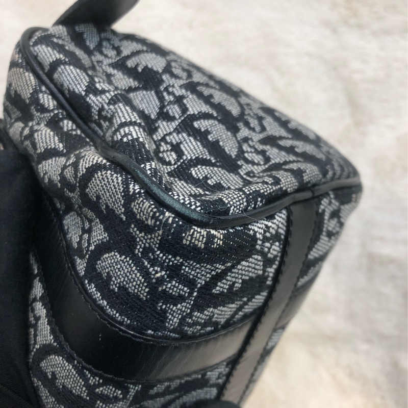 Dior 老花黑色Mini波士頓 XB906-11