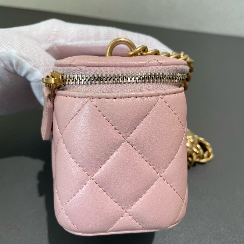 Chanel香奈兒山茶花櫻花粉迷你小盒子化粧盒-3