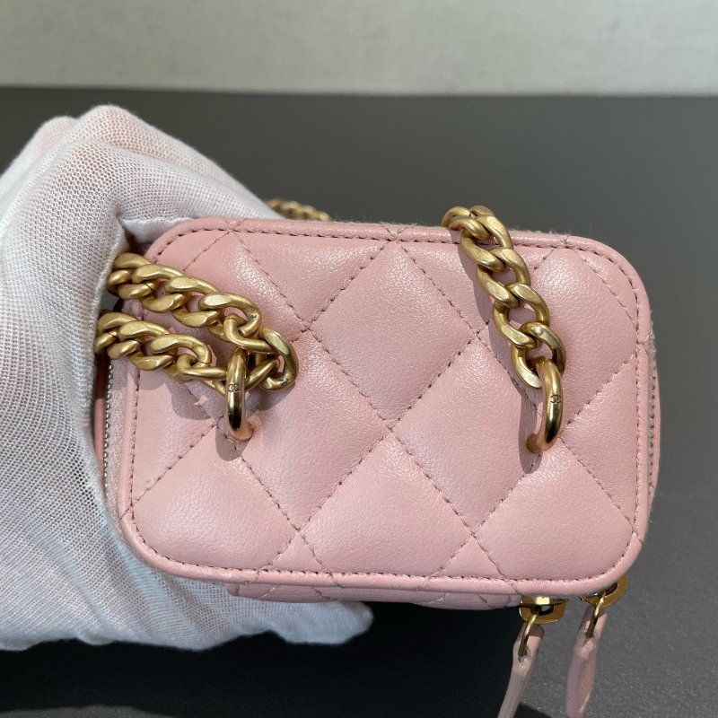 Chanel香奈兒山茶花櫻花粉迷你小盒子化粧盒-4