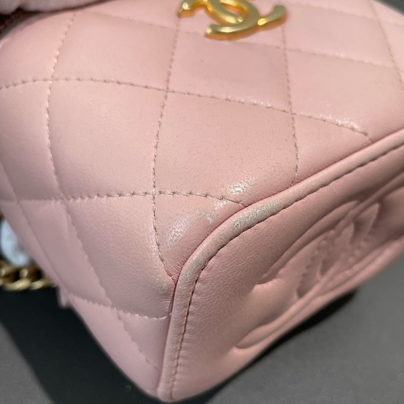 Chanel香奈兒山茶花櫻花粉迷你小盒子化粧盒-9