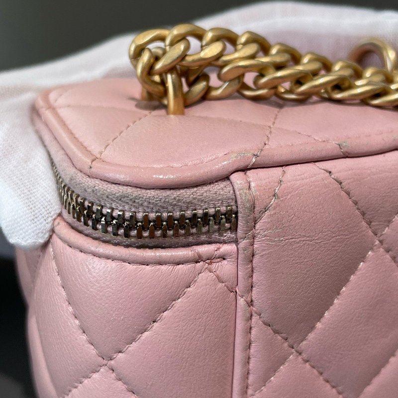 Chanel香奈兒山茶花櫻花粉迷你小盒子化粧盒-19