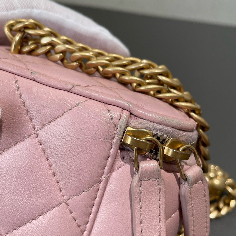 Chanel香奈兒山茶花櫻花粉迷你小盒子化粧盒-20