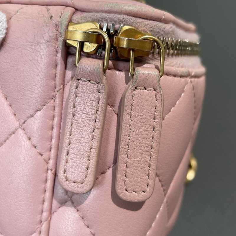 Chanel香奈兒山茶花櫻花粉迷你小盒子化粧盒-21