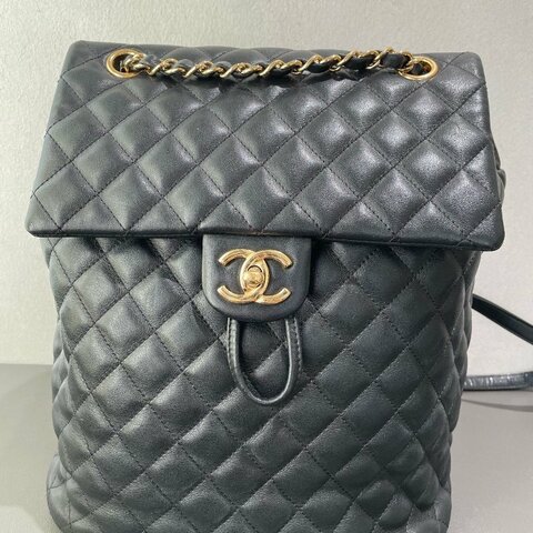 Chanel香奈兒薩爾茨堡黑金雙肩包