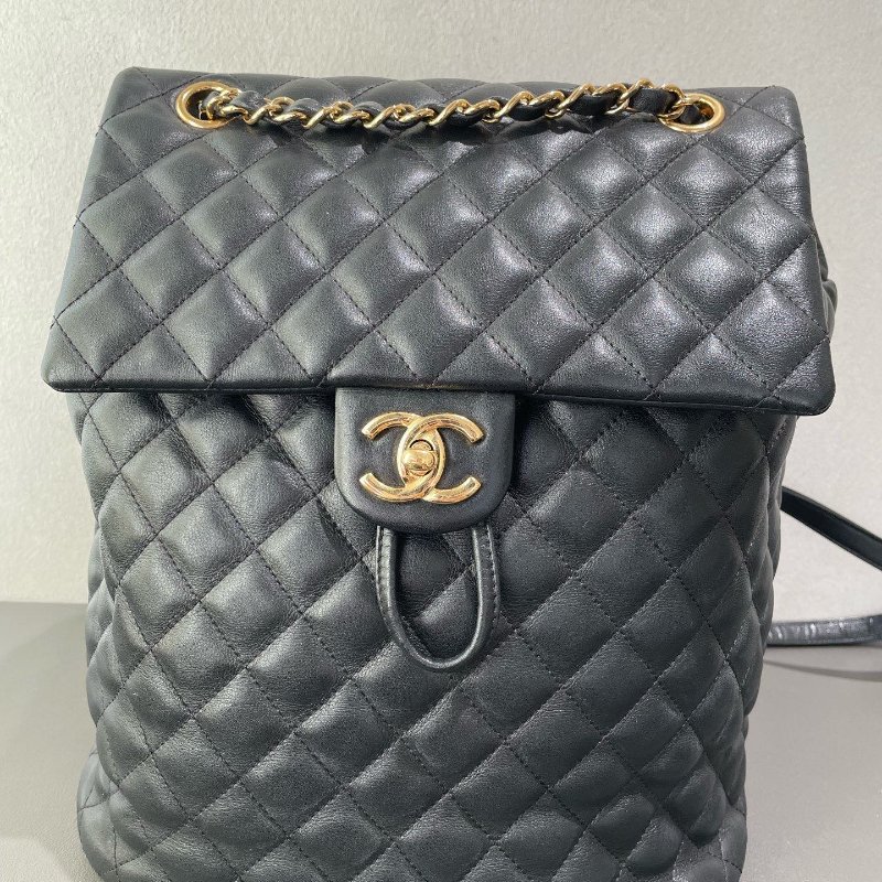 Chanel香奈兒薩爾茨堡黑金雙肩包-6