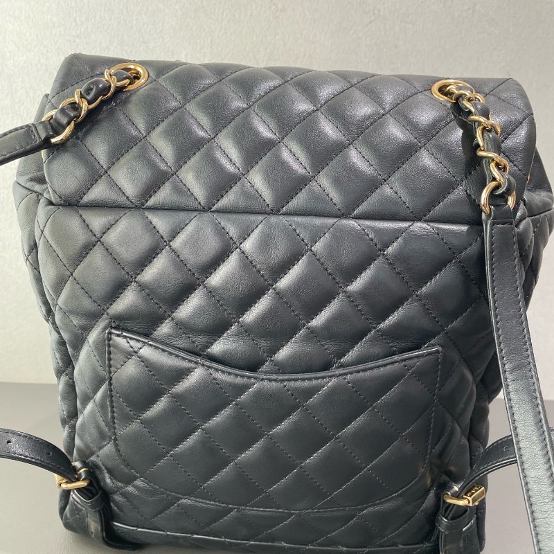 Chanel香奈兒薩爾茨堡黑金雙肩包-7